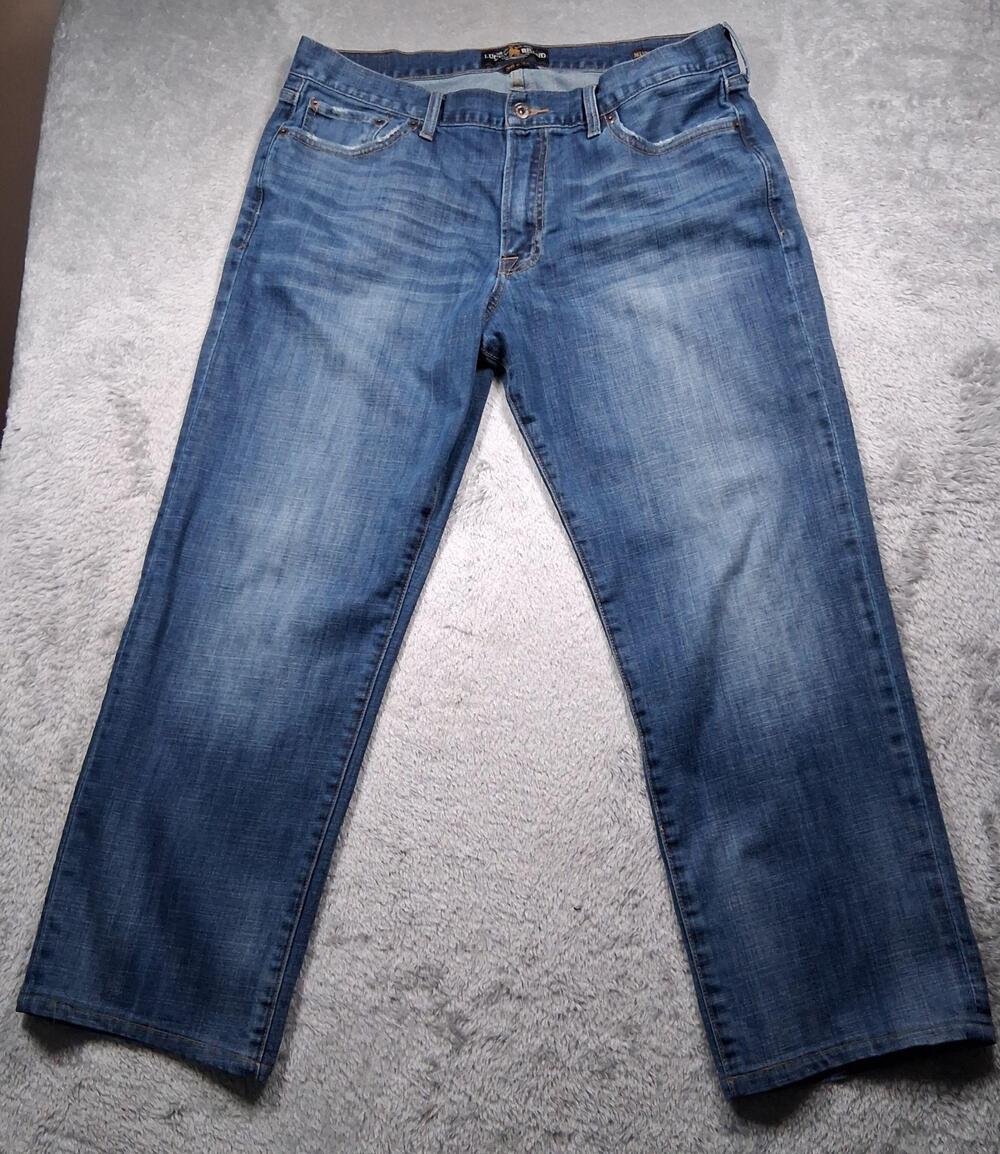 Lucky Brand 361 Vintage Straight Jeans Mens 38x32 (Fits 36x29) Denim Casual